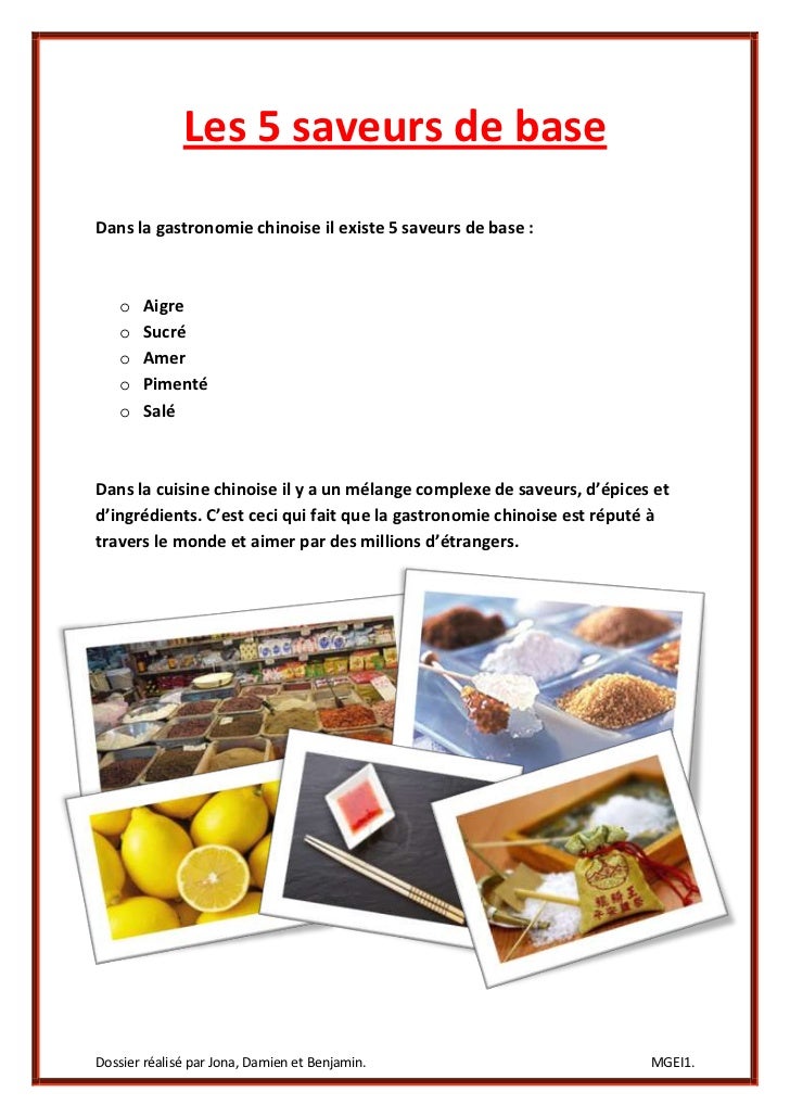 La gastronomie chinoise