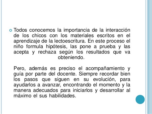 La importancia de la escritura