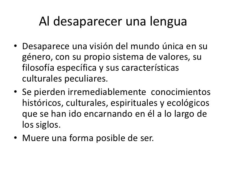 La importancia de la preservación de las lenguas