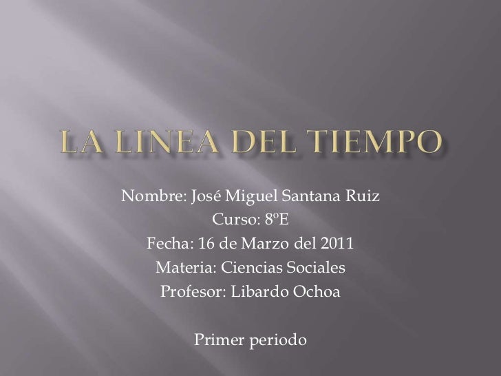 la linea del tiempo