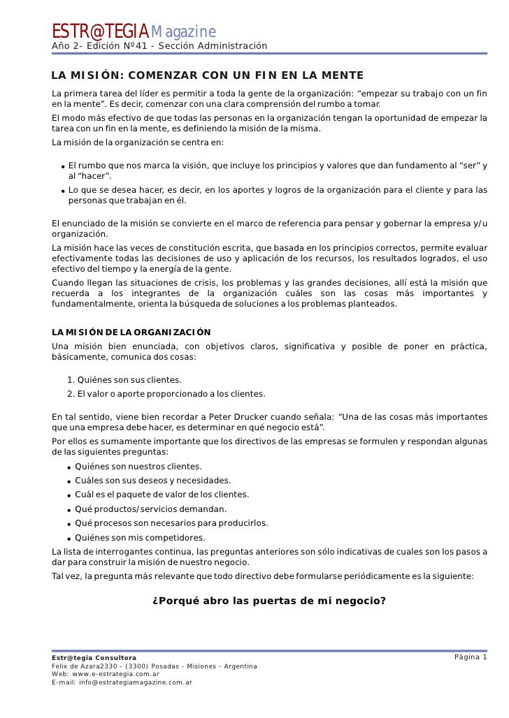 COMENZAR CON UN FIN EN LA MENTE comenzar con un fin en la mente: