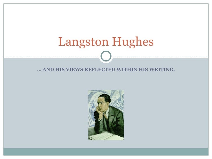 research paper outline on langston hughes