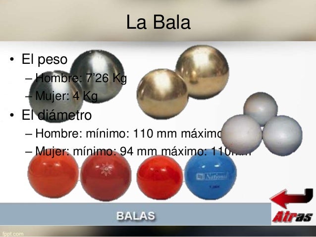 Cual Es El Peso De La Bala