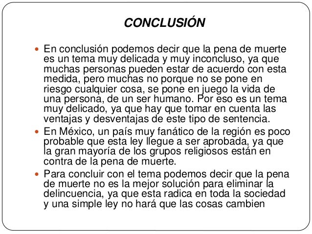 Pena de muerte