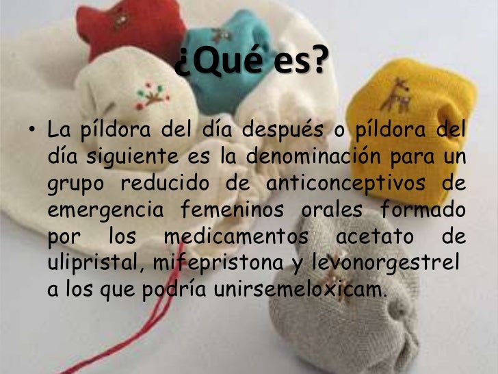 La pildora del dia siguiente