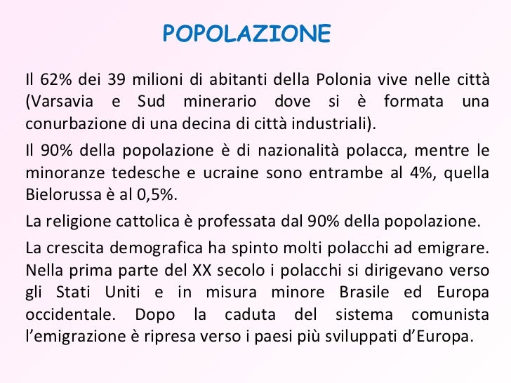 Come Si Chiamano Gli Abitanti Della Polonia