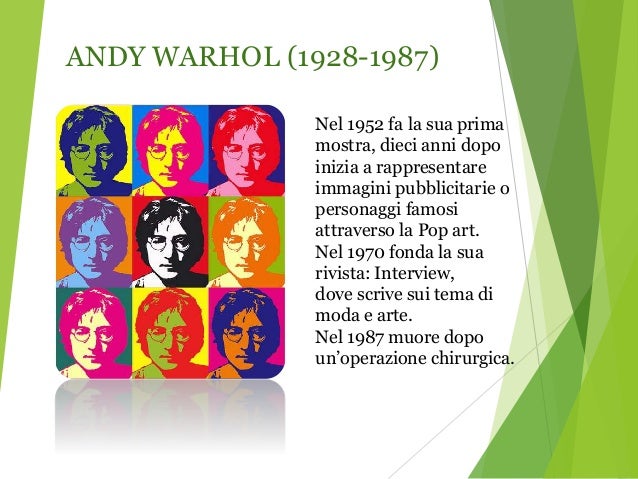 Tesina Terza Media Pop Art Collegamenti