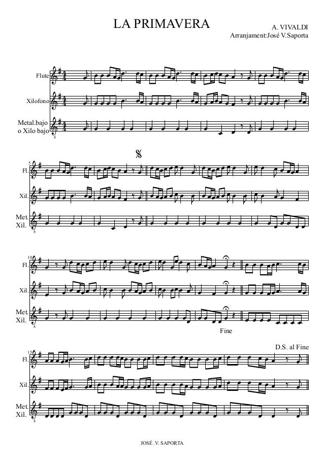 VIVALDI LA PRIMAVERA vivaldi la primavera: