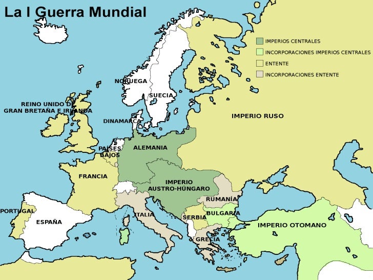 Paises Afectados En La Primera Guerra Mundial