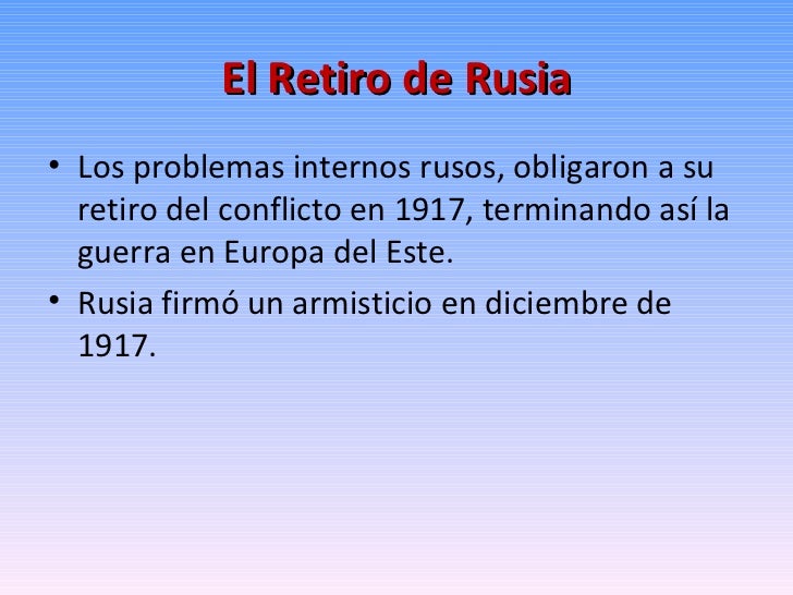 La primera guerra mundial