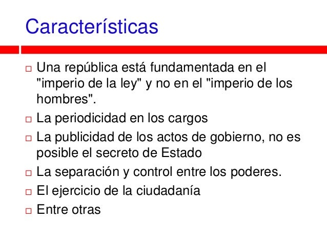 La primera república