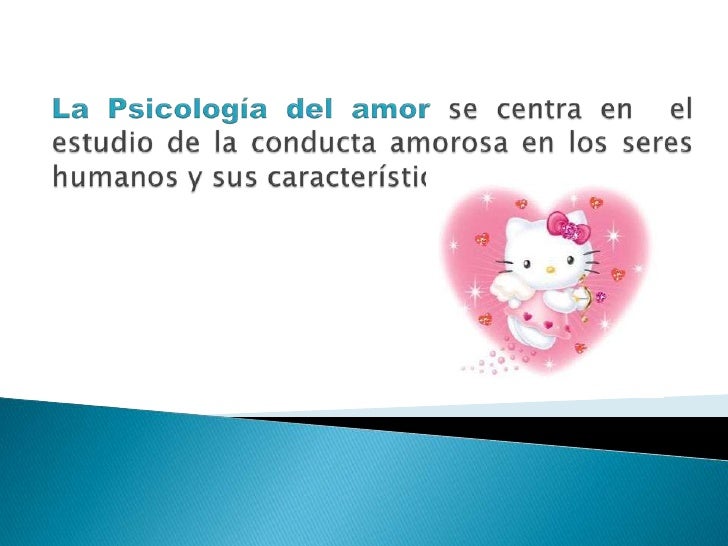 La psicología del amor