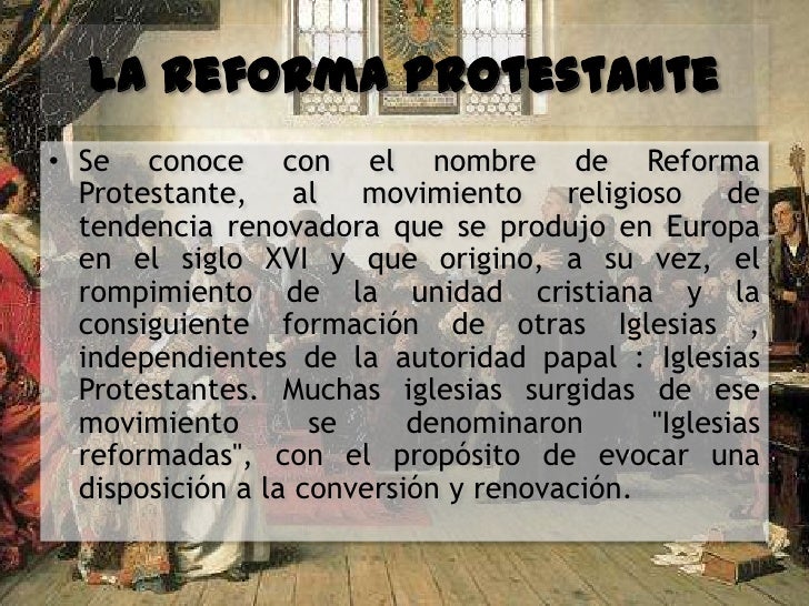 La reforma protestante
