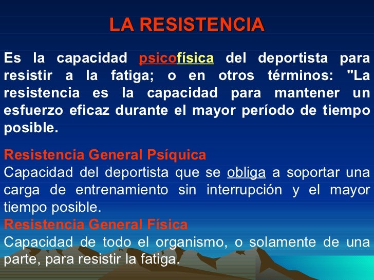 La resistencia