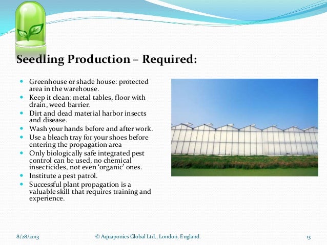 Large scale hot climate aquaponic farm requirements