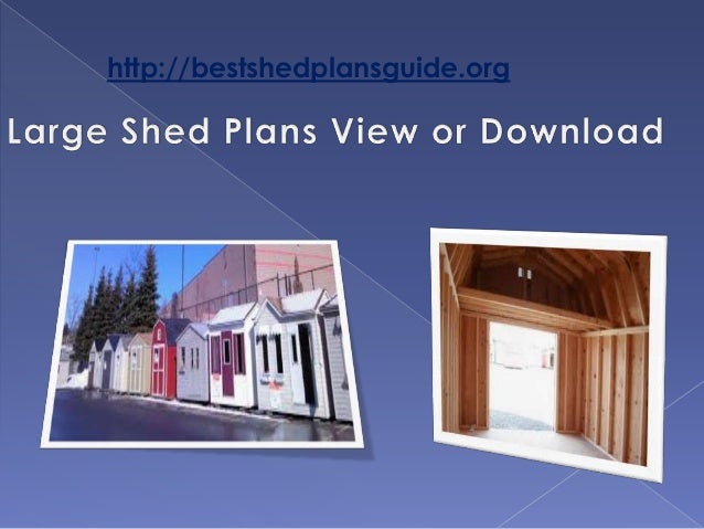 Do It Yourself Storage Shed Plans