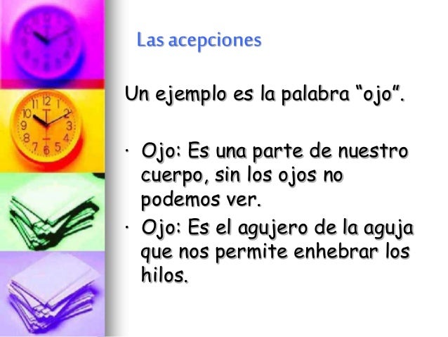 Las Acepciones Es Cada Uno De Los