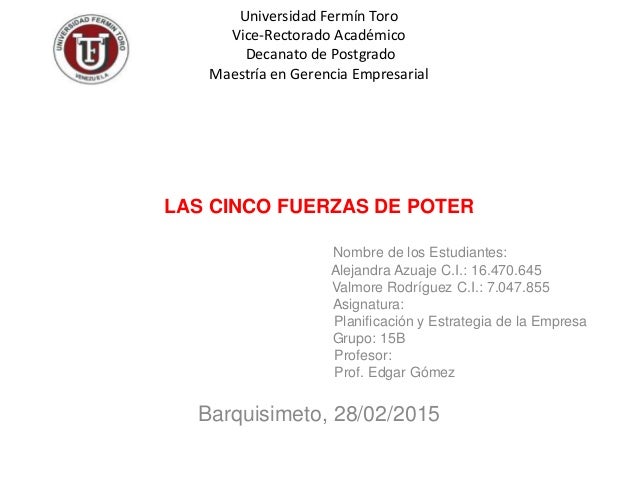 cinco fuerzas de porter toyota Porter nos habla sobre el modelo de las cinco fuerzas, el cual nos enseña que una empresa está rodeada de cinco factores fundamentales y hay que aprender a. cinco fuerzas de porter toyota Porter nos habla sobre el modelo de las cinco fuerzas, el cual nos enseña que una empresa está rodeada de cinco factores fundamentales y hay que aprender a.