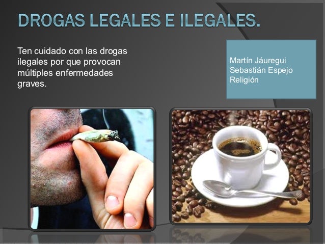 Las drogas legales e ilegales espejo