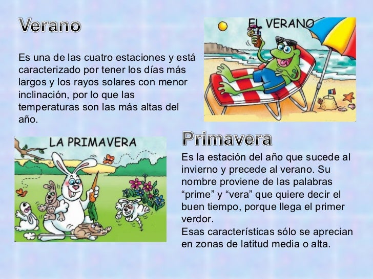 Las Estaciones Del AñO Las Estaciones Del AñO