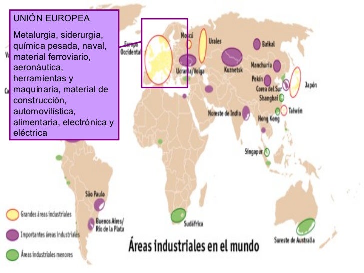 Las grandes regiones industriales del mundo