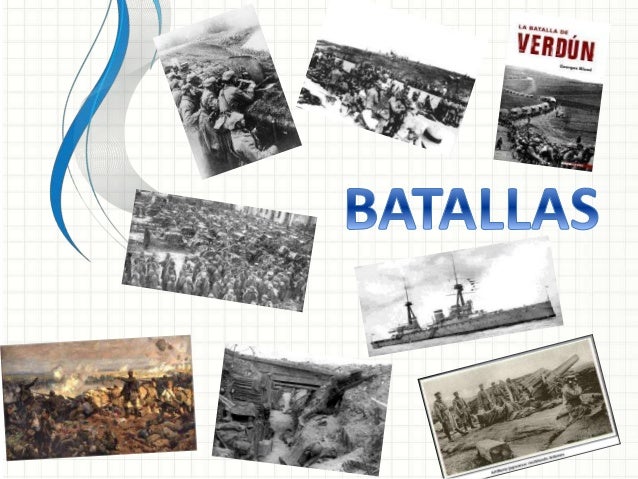 Las principales batallas de la primera guerra mundial