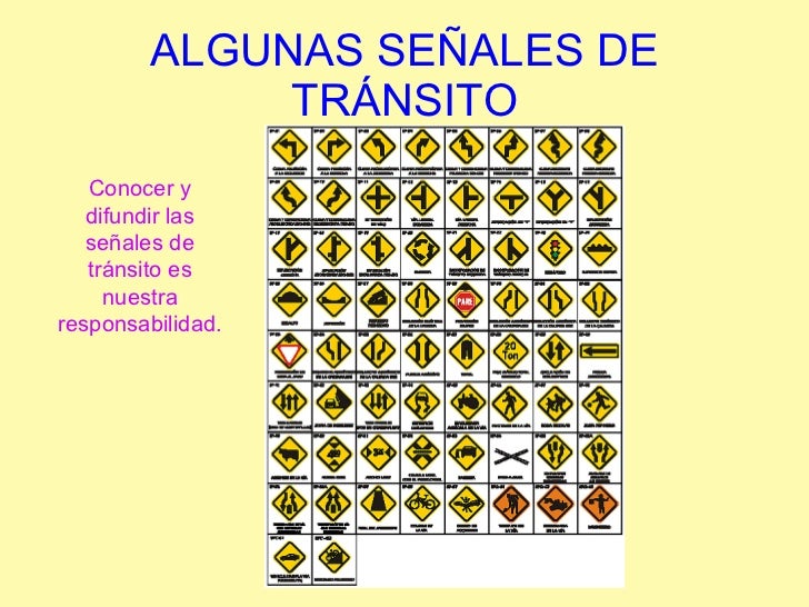 Tipos de señales de transito para niños - Imagui