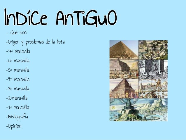 7 Maravillas Del Mundo Antiguo En Ingles
