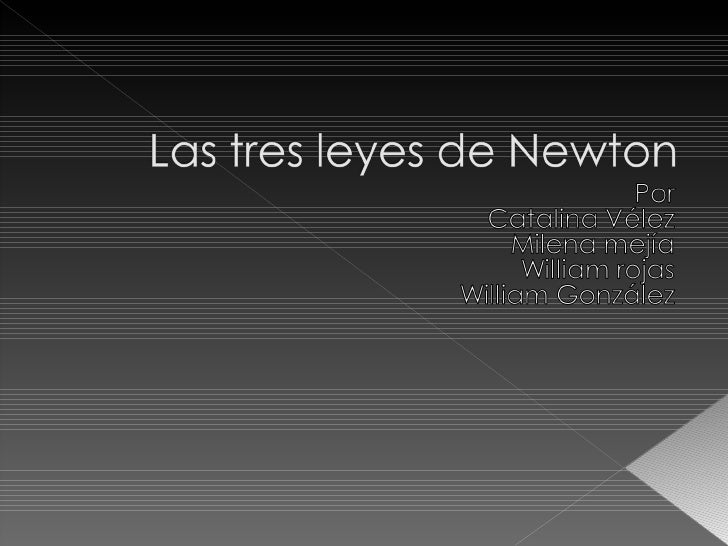 leyes de newton