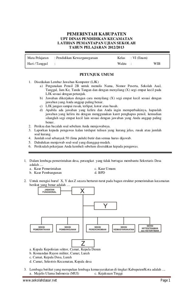 Soal Uas Pendidikan Kewarganegaraan Perguruan Tinggi