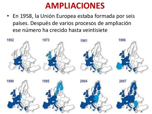 Resultado de imagen de ampliaciones de la ue