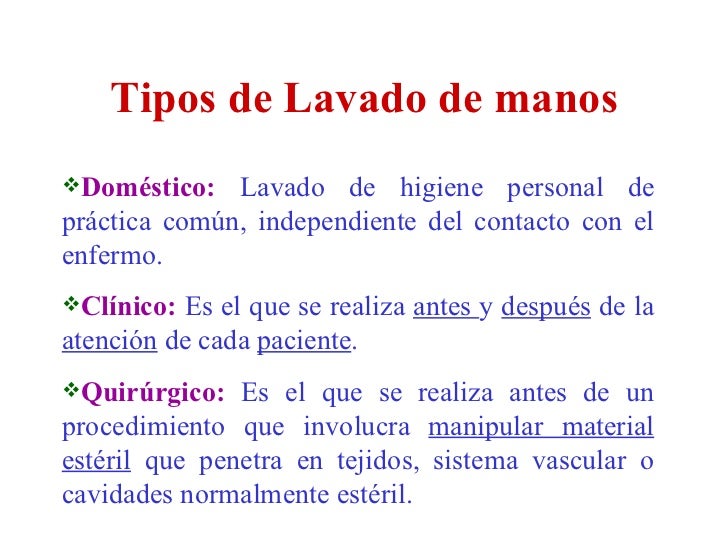 Cuales Son Los Tipos De Lavado De Manos En Enfermeria es.slideshare.net