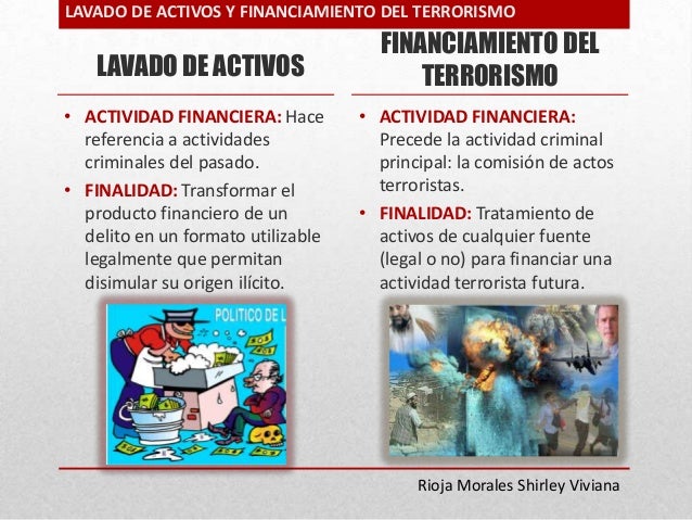 Resultado de imagen para lavado de activos y financiamiento del terrorismo
