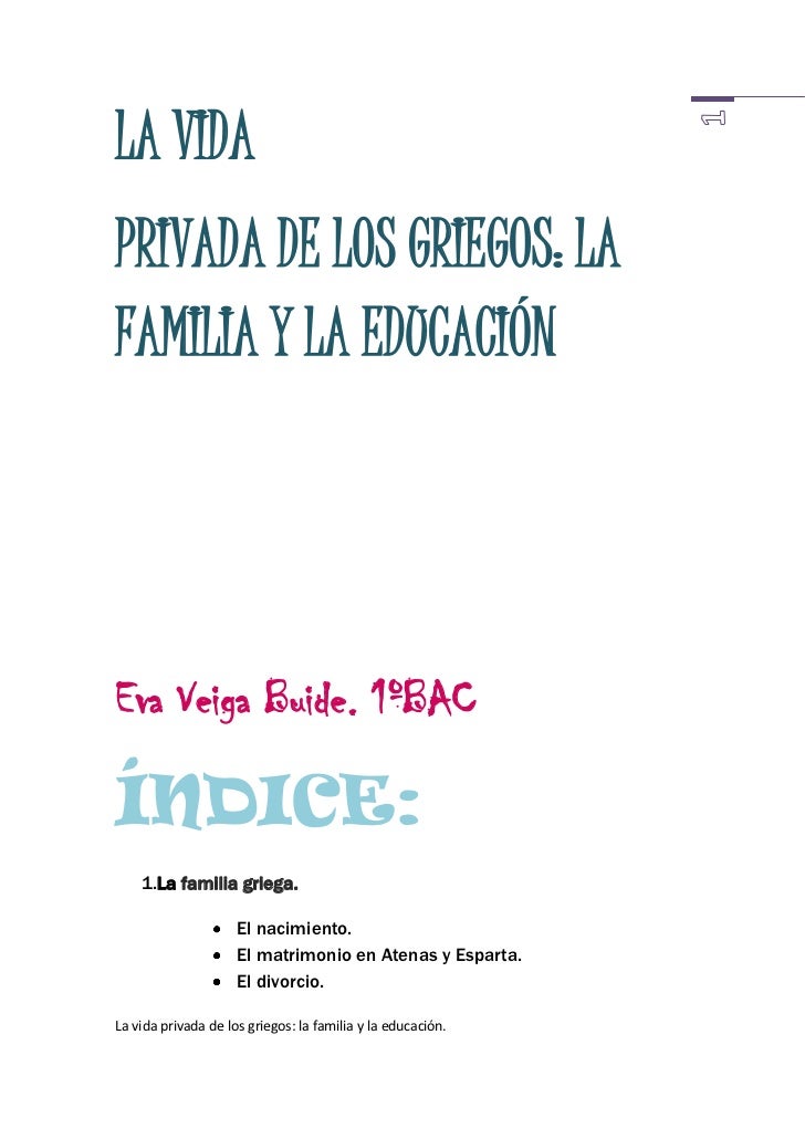 VIDA GRIEGOS vida griegos: