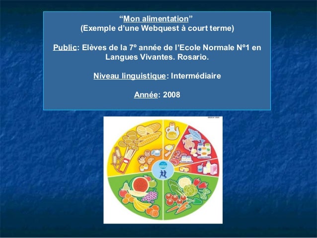 exemple de webquest