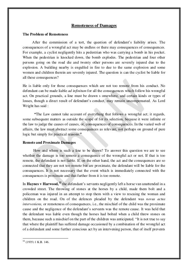 Essay On Negligence In Tort