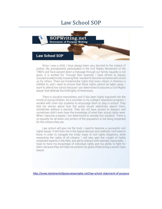 Law School SOP