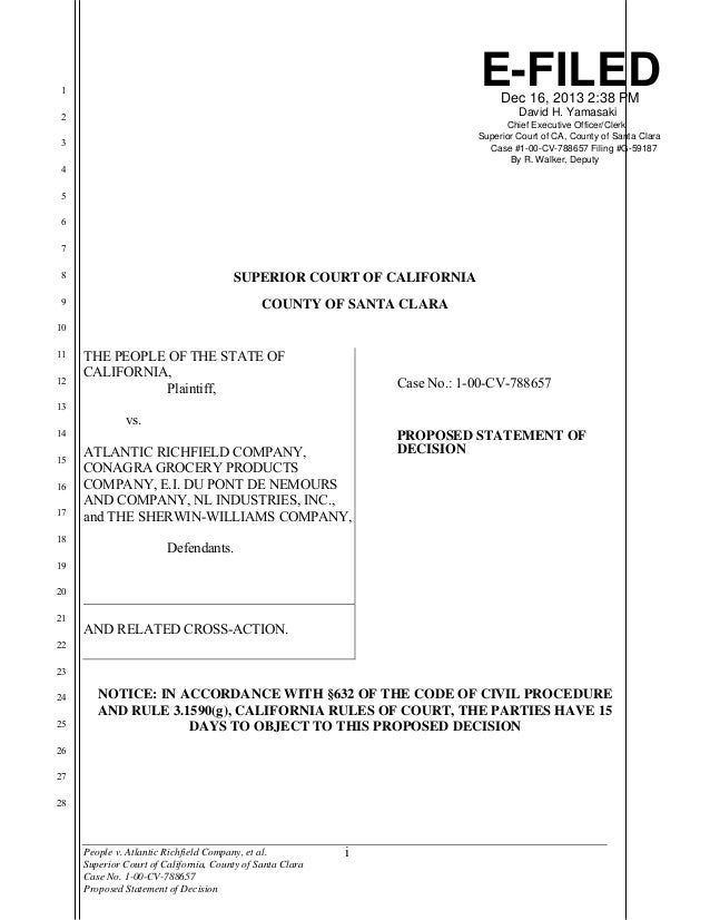 California Lead Paint Case Verdict