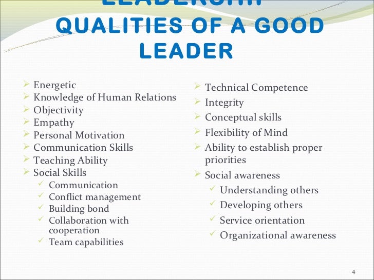 Definition Essay Paper Leadership Essays What Makes For An Effective Leader Health Essay also Samples Of Persuasive Essays For High School Students Qualities Of A Good Leader Short Essay Is The Nhs Leadership Graduating From High School Essay