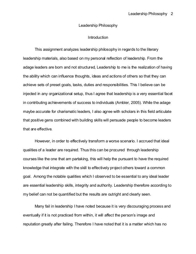 internship reflection essay