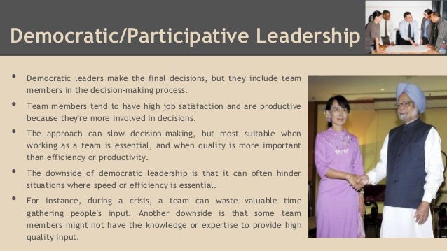 characteristics of democratic leadership pdf