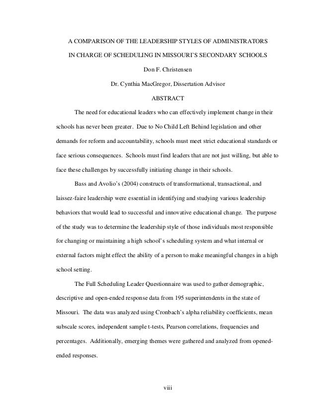 Dissertation abstract example