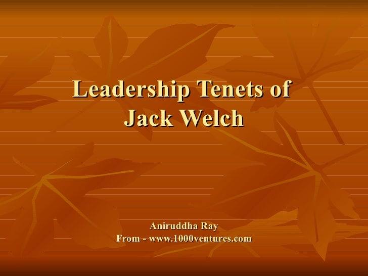 Jack welch leadership style essay   5508 words
