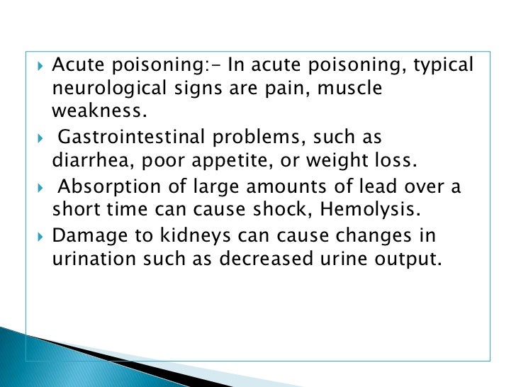 Lead poisoning