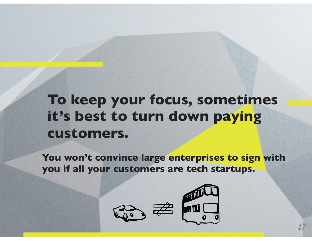 To keep your focus, sometimes