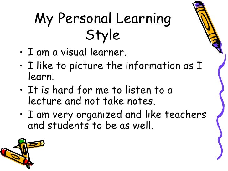 Personal learning styles