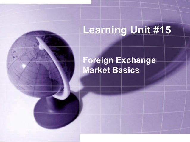 Foreign exchange basics