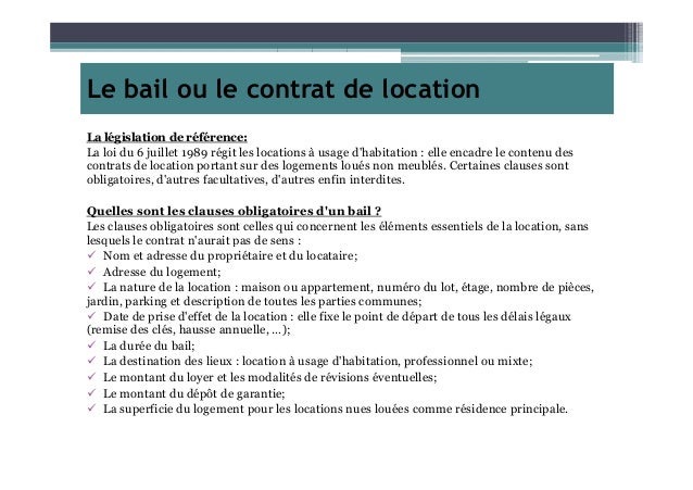 Contrat de bail d'habitation non meublé modèle de lettre gratuit, exemple
