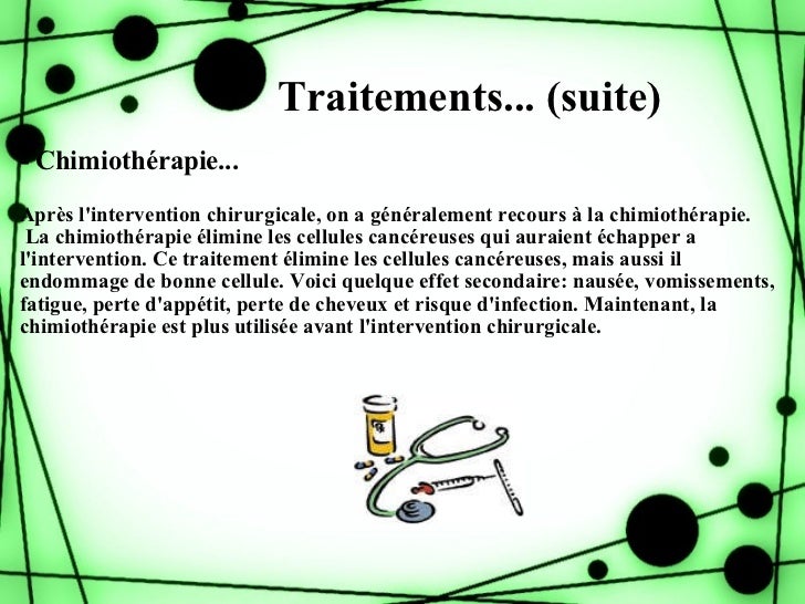 Traitement Chimiothérapie Fatigue