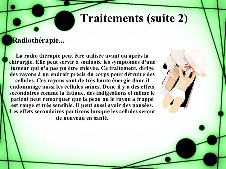 Effet Secondaire Après Une Radiothérapie